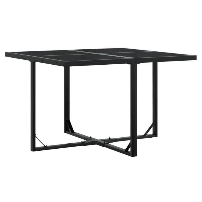 VidaXL Ensemble à manger de jardin 5 pcs Noir Résine tressée, ensemble de salle à manger d'extérieur, meuble de salle à 3295033
