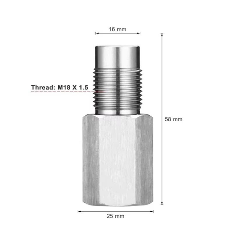 Oxygen Sensor Adapter Car Check Engine Light Fix Catalytic Mesh Oxygen O2 Sensor Spacer Adapter Mini Catalytic Converter