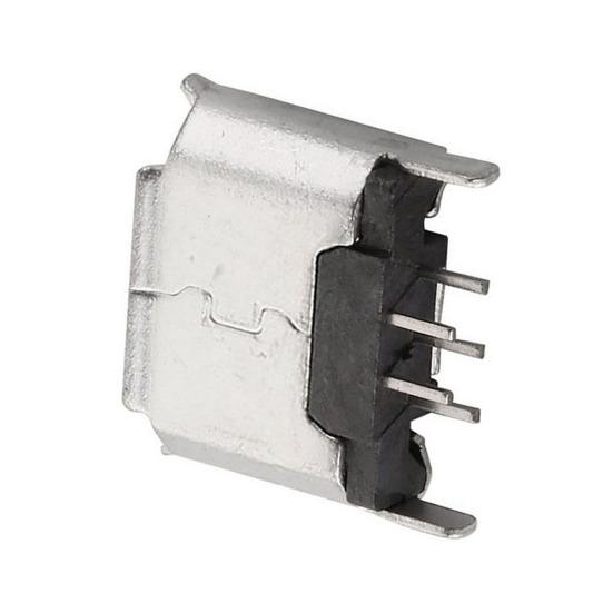 10Pcs Micro USB Type B 180 Degrees DIP 5Pin Female PCB Solder Socket Connector