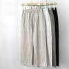 High-end Pure Linen Men's Pants, Summer Linen Pants, Men's Cotton and Linen Pants, Loose Wide-leg Straight Casual Trousers, Spring and Autumn