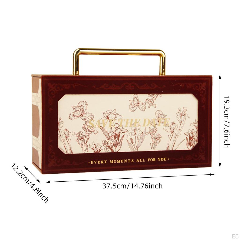 Bridesmaid Gift Box Wedding Candy Flower Printed Keepsake Party Favor for
