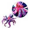 Artistic Octopus Wall Sculpture Intricate Iron Craftsmanship Stylish for Courtyard Balcony Wall Hanging Accessorie