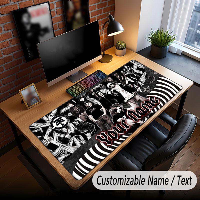 Custom Name Extended Mouse Pad,Tokio Hotel Gaming Desk Mat For Home Office Desktop Decor