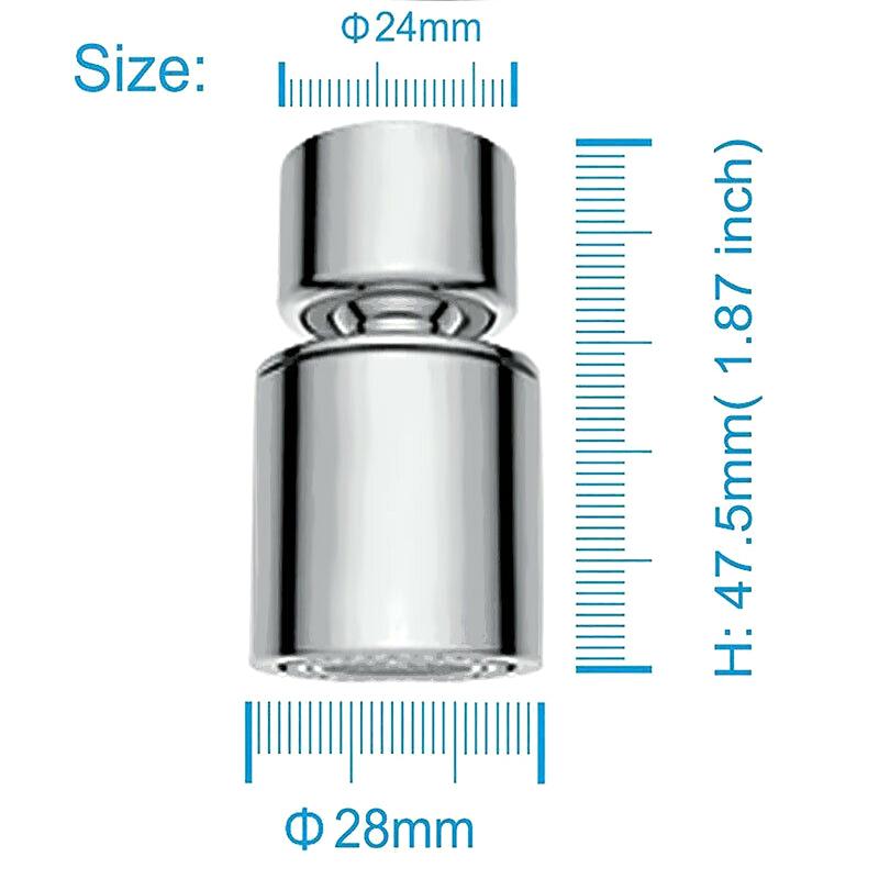 Kitchen Tap Head 360Degree Swivel Bubbler Sink Faucet Water Saving F-ilter Sprayer Home