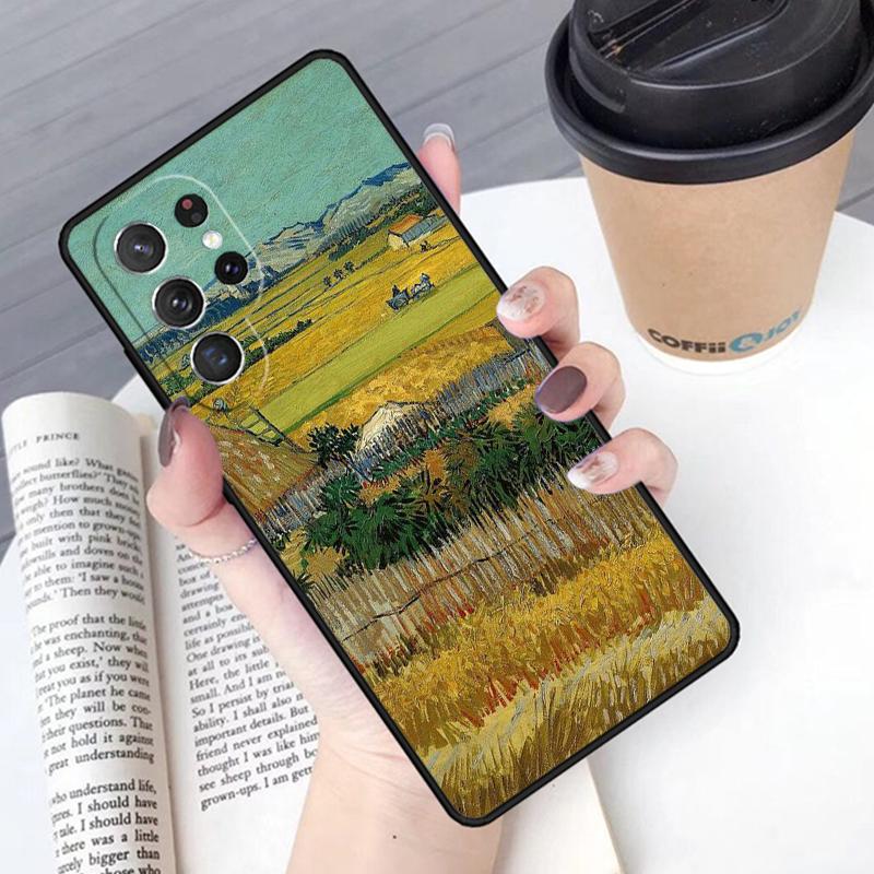 Custodia per telefono con Pittura a Olio di Van Gogh per Samsung Galaxy S24 S25 Ultra S21 S22 Ultra S10E Note 10 Plus Note 20 FE S23