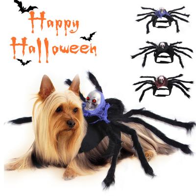Pet Costume Simulation Spider Design Cosplay Prop Plush Decorative Dog Party Cloth for Halloween