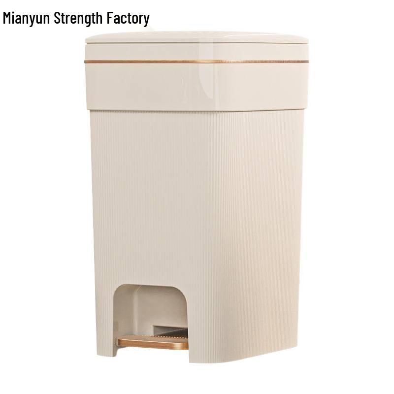 Pedalstyrd soptunna med lock för hemmabruk: Badrum, Kök, Sovrum