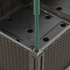 Plant Pot with Trellis Brown 160 x 120 x 142.5 cm PP