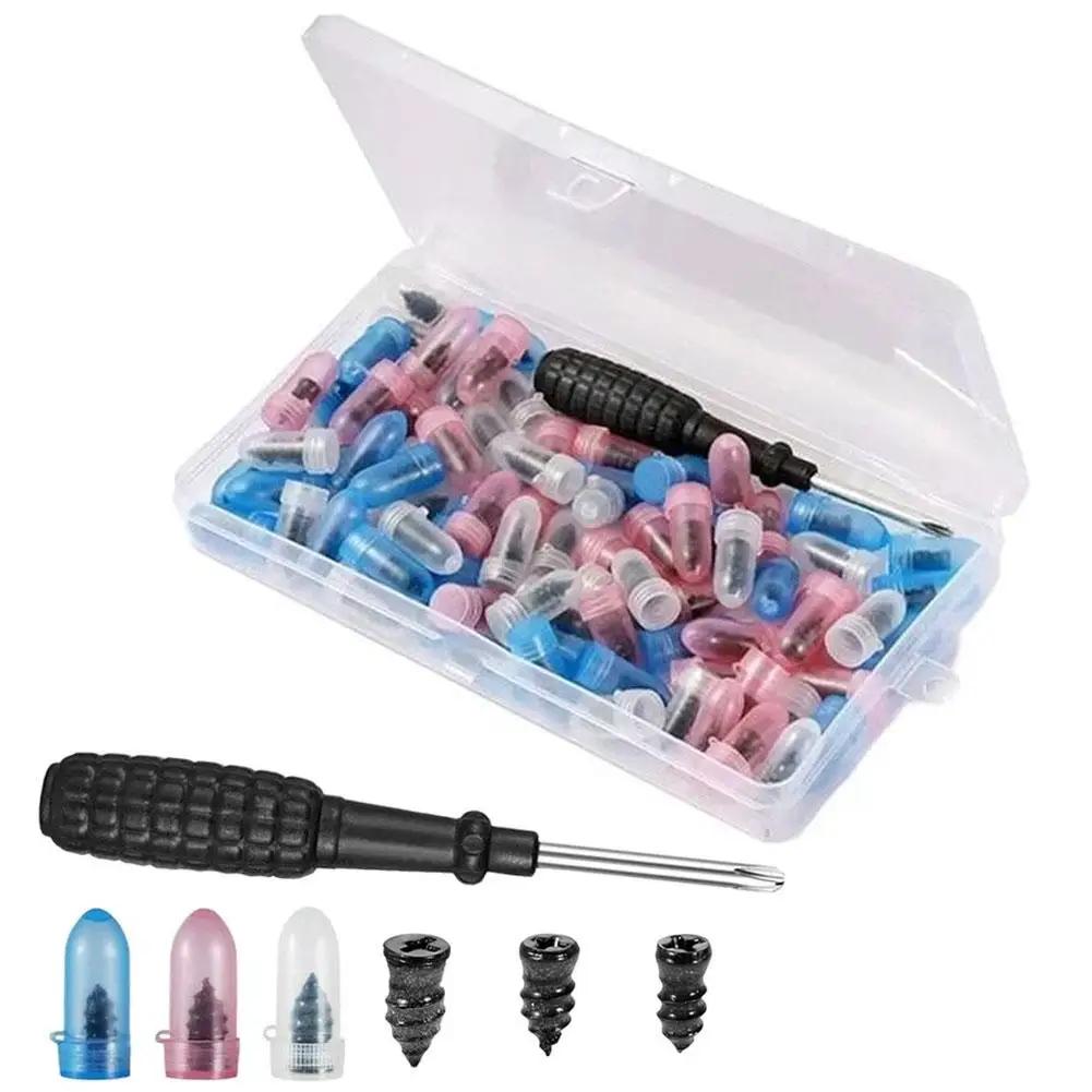 

Rubber Nail For Tires, Bike Motorcycle Puncture Repair Kit With Screwdriver Vacuum Tire Rubber Nails Tire Repair Tools R2P9