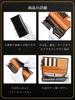 and Genuine Large Coin Holds 21 Cards [Fabrizio] Men's Women's Bi-fold Wallet, Leather, Slim, Capacity, Gusseted, Purse, (Black)