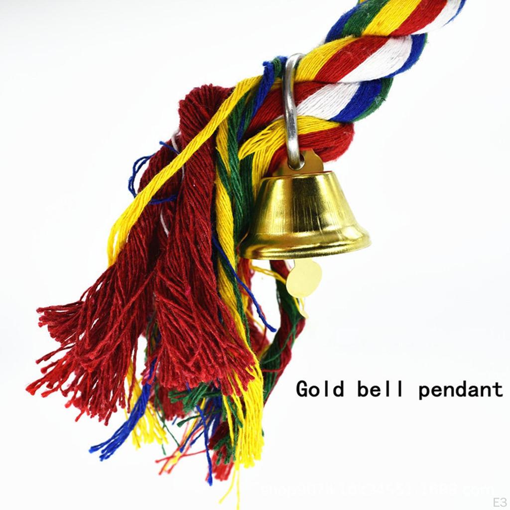 Vogelseil Barsch Kauspielzeug Bungee Ruhender flexibler Papagei Klettern Stehender Käfig