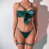 Sexy Silk Ribbon Fun Set with Three Point Sexy Hollow Silk Ribbon Leggings Lingerie Set  Plus Size Lingerie Set  Anime Cosplay