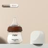 Nuoxin Baby Anti-Choke Borosilicate Glass Feeding Bottle for Newborns, Anti-Bloating, Medium Size.