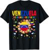 Venezuela Map 7 Stars Flag TShirt Woman Man Vintage Fashion Casual High Quality Cotton Printed Tshirt Outdoors Simple Style