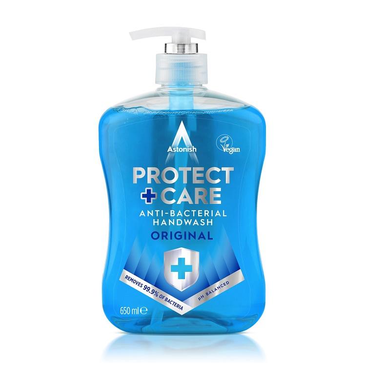 Astonish Anti-Bacterial Handwash Protect & Care Original Blue 600ml