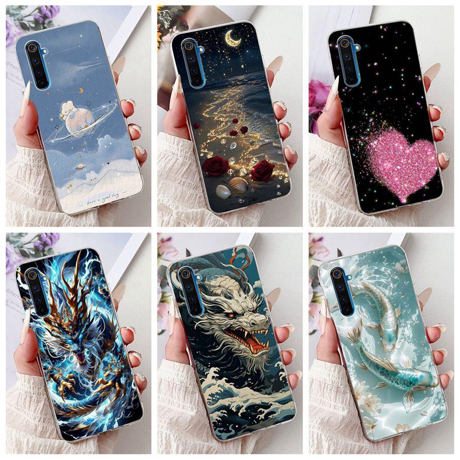For Realme 6 Pro Case RMX2061 Soft Silicone Cartoon Phone Cover For OPPO Realme 6 Pro Case Realme6 Realme 6 Pro 6i 6S 6Pro Coque