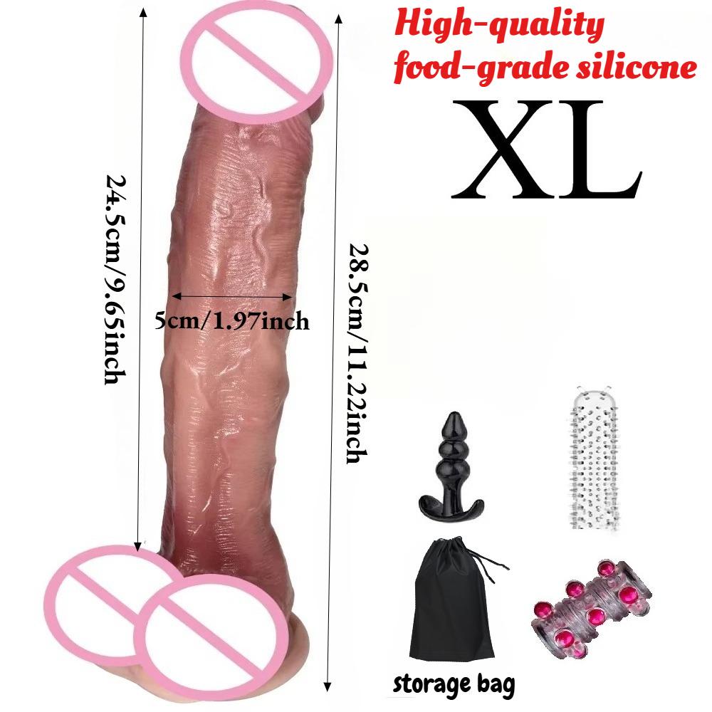 Realistic Silicone Dildo with Suction Cup Anal G-Spot Masturbator Penis Adult Sex Toys Huge Dildos for Women Rubber Cock Gode