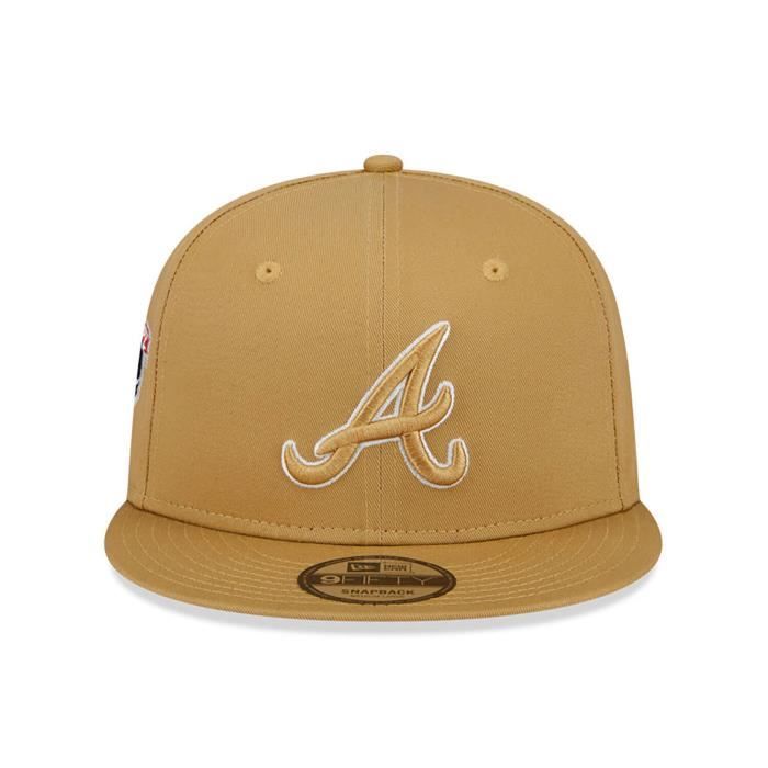Casquette Snapback - New Era - 9FIFTY - Atlanta Braves - 100% Coton - Beige