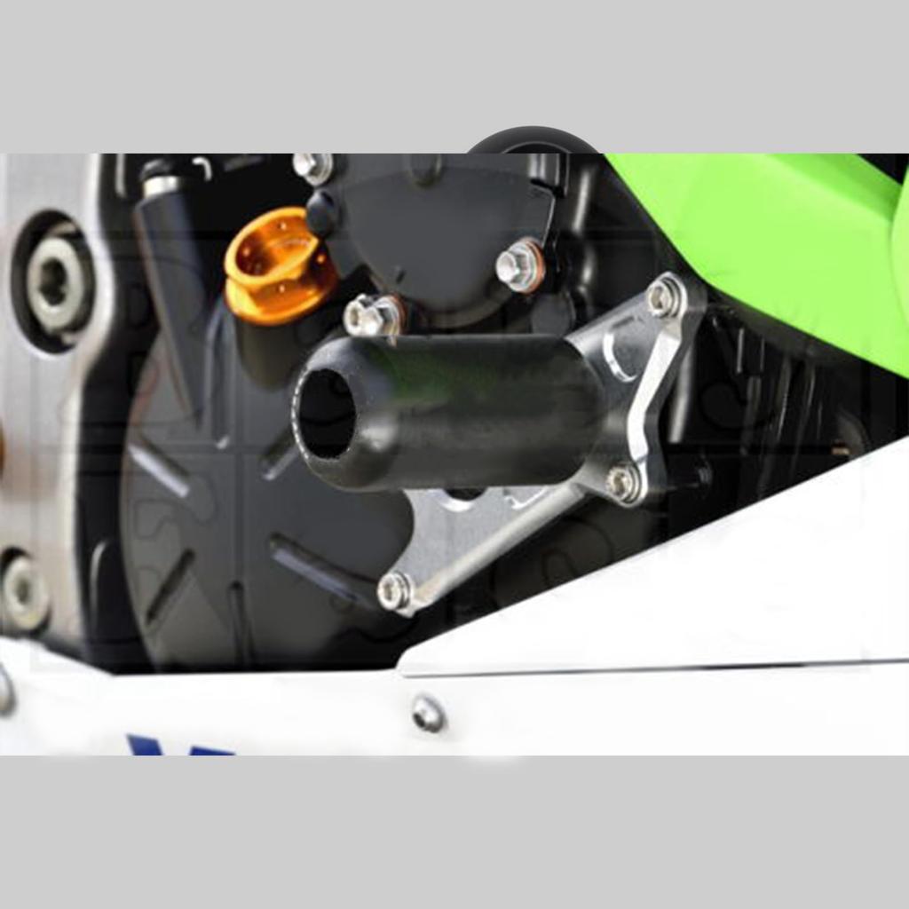 BYEMTTY Motorcycle Frame Sliders/Engine Sliders for Kawasaki Ninja ZX-6R 8BL-ZX636J (2024~) (Silver)