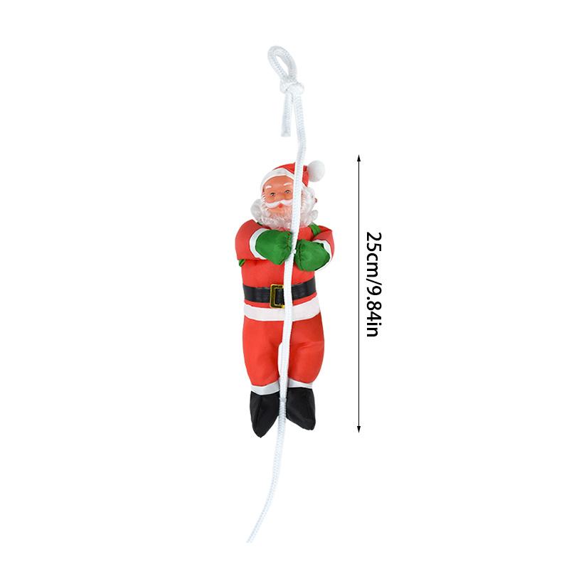Christmas Santa Claus Climbing Ladder Doll Xmas Tree Hanging Decoration Christmas Indoor Home Wall Pendant 2026 New Year Gifts