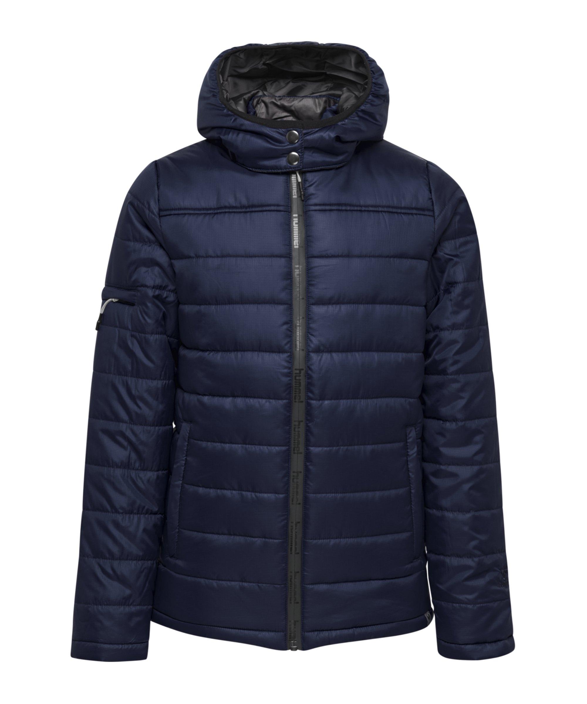 hummel, Unisex, Winterjacken, North Quilted Hood Jacket Kids, Blau, (116) - Bild 3