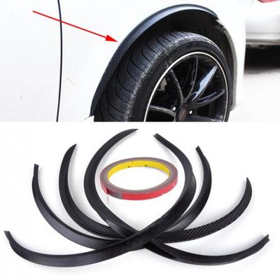 Universal Carbon Fiber Car Wheel Eyebrow Protector Arch Trim Flare Fender Strip
