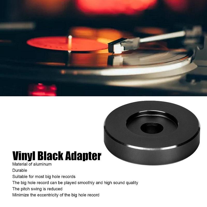 Aluminum 45 Rpm Turntable Adapter For 7 Inch Ep Phonograph Vinyl Record Center Adapter Turntable Adapter