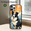 Clever Border Collie Dog Phone Case For iPhone17,16,15,14,13,12,11 Plus,Pro Magnetic with Magsafe Wireless Charging