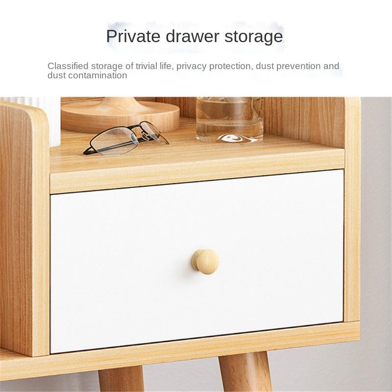 Nordic Simple Bedside Cabinet Modern Bedside Storage Cabinet Mini Storage Shelf Bookcase Cabinet Bedside Table