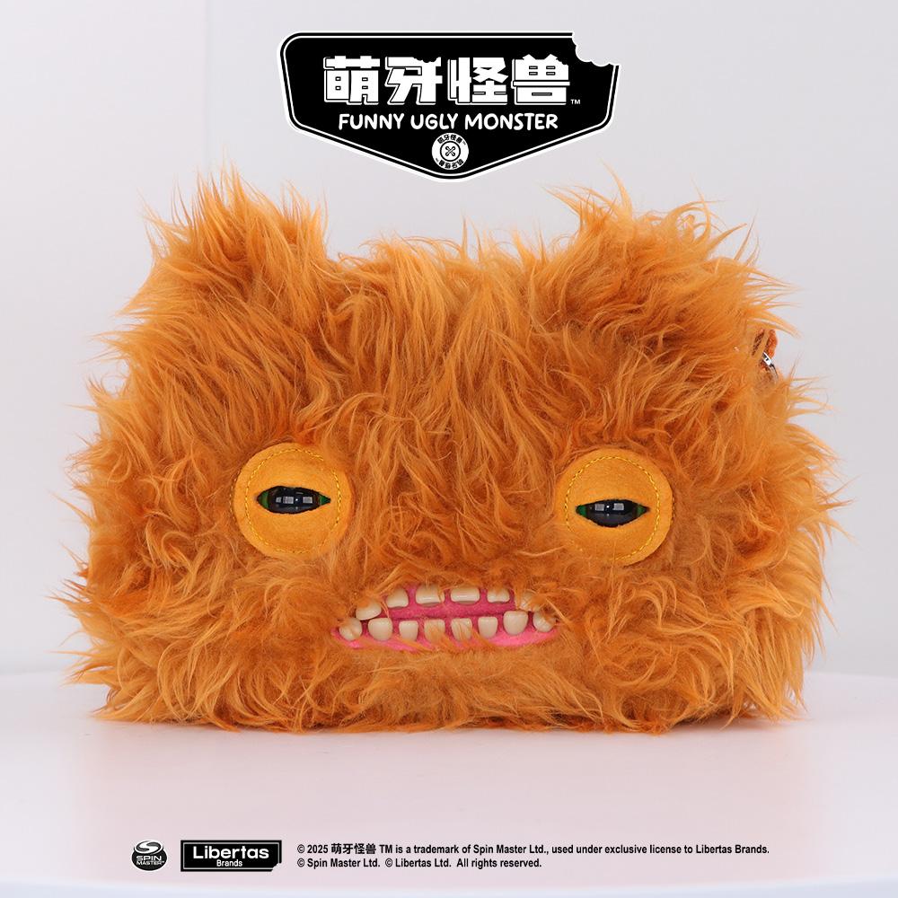 Borsa a tracolla con denti da mostro in peluche tie-dye Brutta Carina Morbida Soffice Divertente Borsa a spalla Accessorio casual Regalo