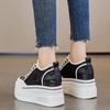 Women's Height-Boosting Thick-Soled White Sneakers for Spring & Autumn A8905