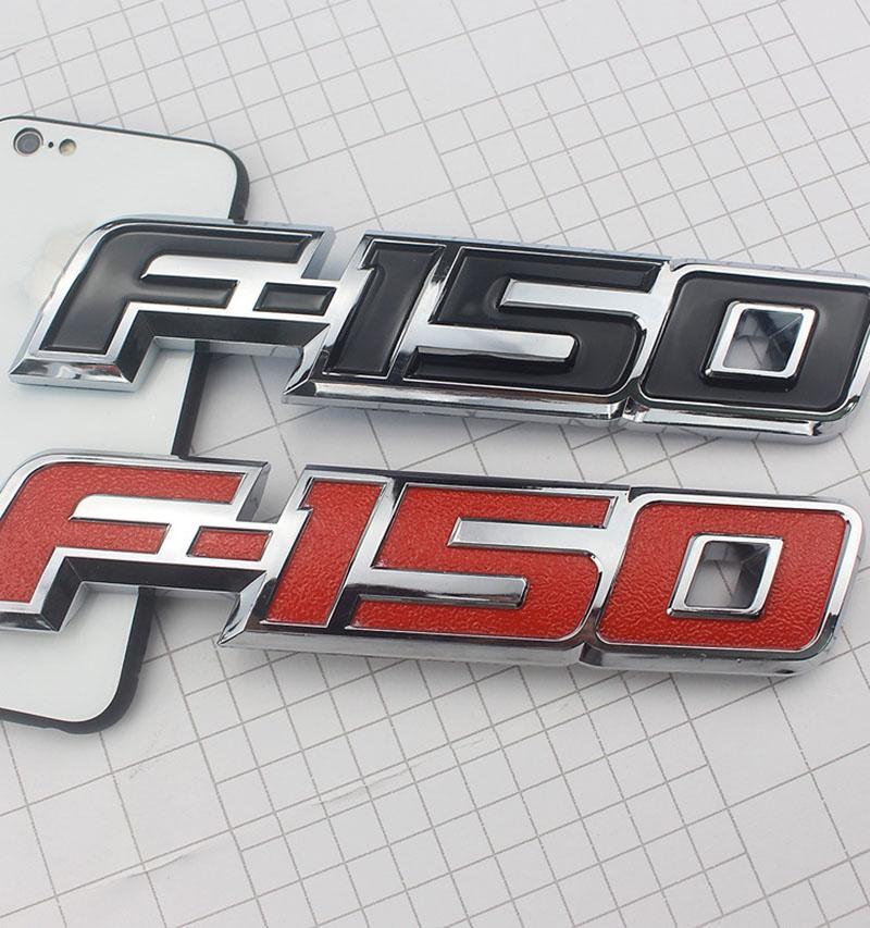 Durable Red Black 3d Raised Plastic Emblem Badge Letter For 09-14 Ford F150 Tailgate