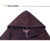 Plus Size Velvet Winter Coat for Middle-Aged Women - Long Sleeve Fashionable Loose Fit