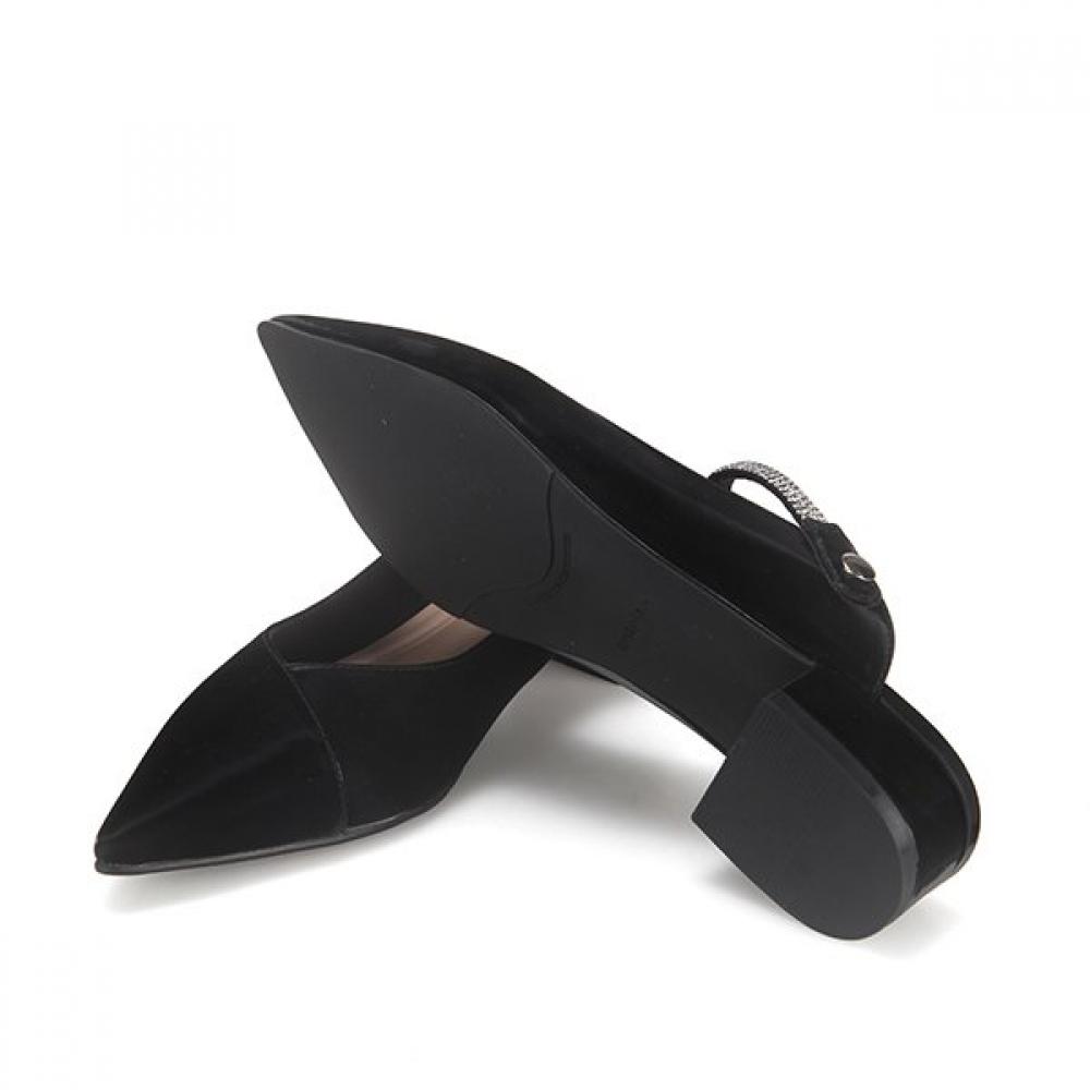 Barbara Lambskin Jewelry Slingback Stiletto 1.5cm Bbg141bk