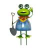 Cartoon-Frosch-Figur Metall-Hängeornament Wasserdichte Eisenkunst-Dekoration für Terrasse Garten Innenhof Rasen