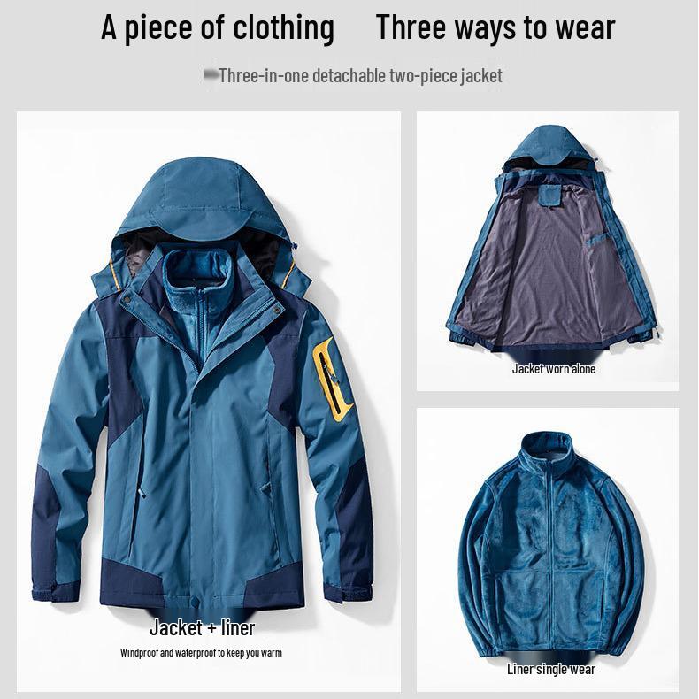 

Men s Winter Fleece Lined Windproof Jacket & Mountaineering Suit L