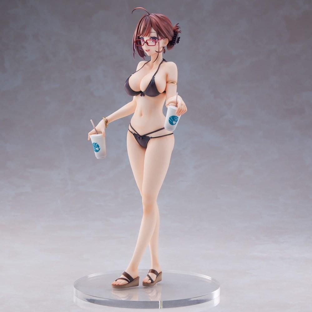 Union Creative Nearsighted Sister in Swimsuit Illustration 92M PVC ABS Complete Figure