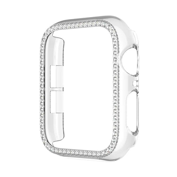 Diamond Cover for Apple Watch 10 9 8 Case 46mm 42mm 45mm 41mm 44/40mm Bling Protector iWatch series 7 se 6 5 Bumper Accessories