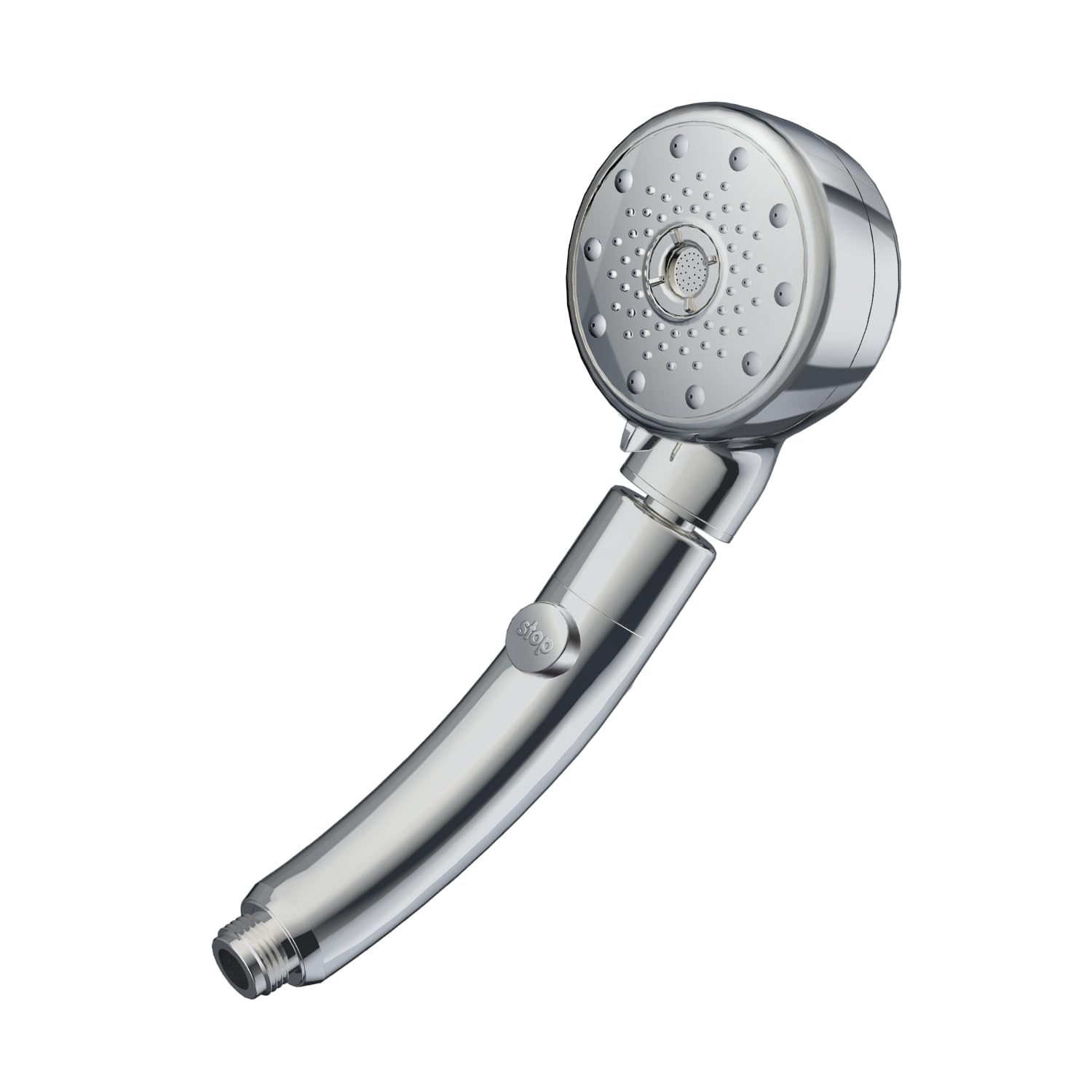 

Душевая лейка с микро-нано пузырьками, 5 режимов потока воды, ручная функция остановки, совместима с G1/2 и включает четыре адаптера M/K/G/T