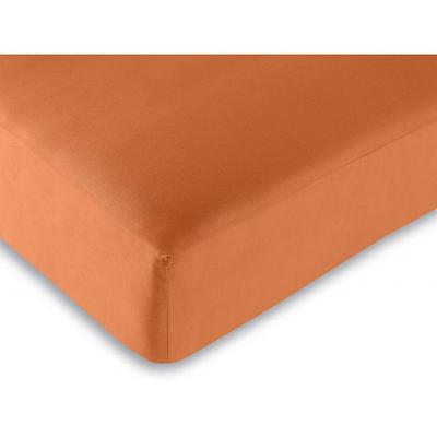 Orange Fitted Sheet 180 X 200 Cm / 100% Cotton / 57 Threads/cm² "King Size"