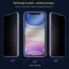 1/2Pcs Matte Privacy Anti-Peep Tempered Glass For iPhone 15 14 12 11 13 Pro Max 14 15 Plus Glass Frosted Screen Protectors Film 2
