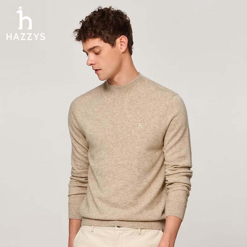 

HAZZYS Men s Solid Cashmere Mock Neck Sweater 180/100A50