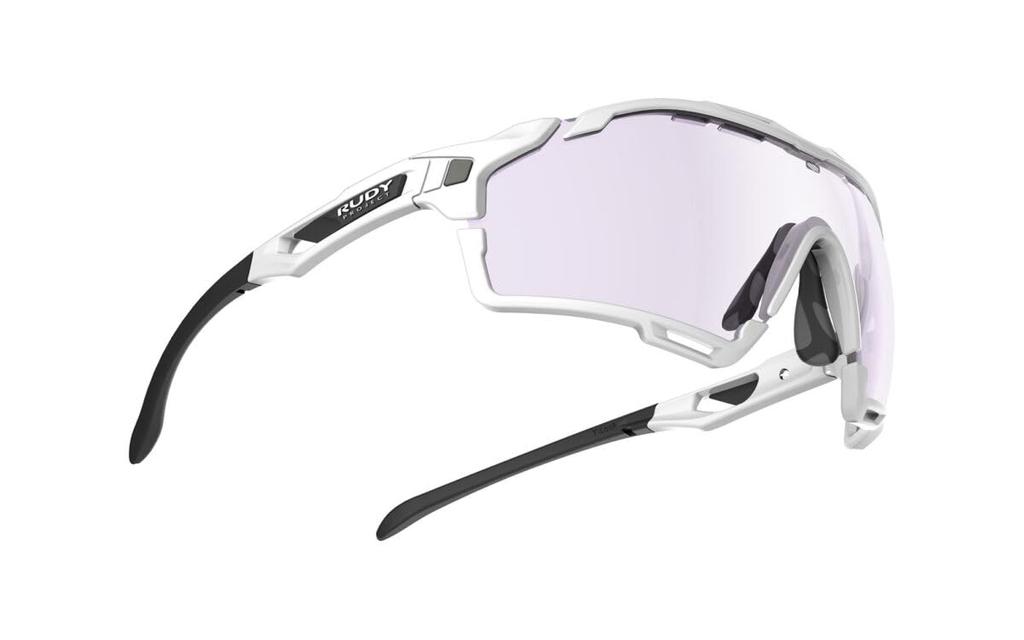 RUDY PROJECT Sport Sunglasses Cutline White Frame ImpX2 Photochromic Purple White Bumper SP637569-S008