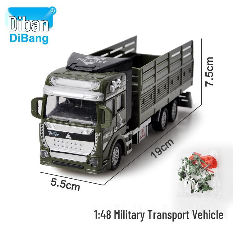 Children's Pull-Back Alloy Fire Ladder Truck Toy