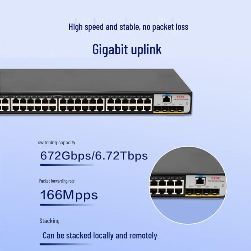 H3C S5120V3-52P-EI-H1 48-Port Layer 3 Managed Gigabit Switch