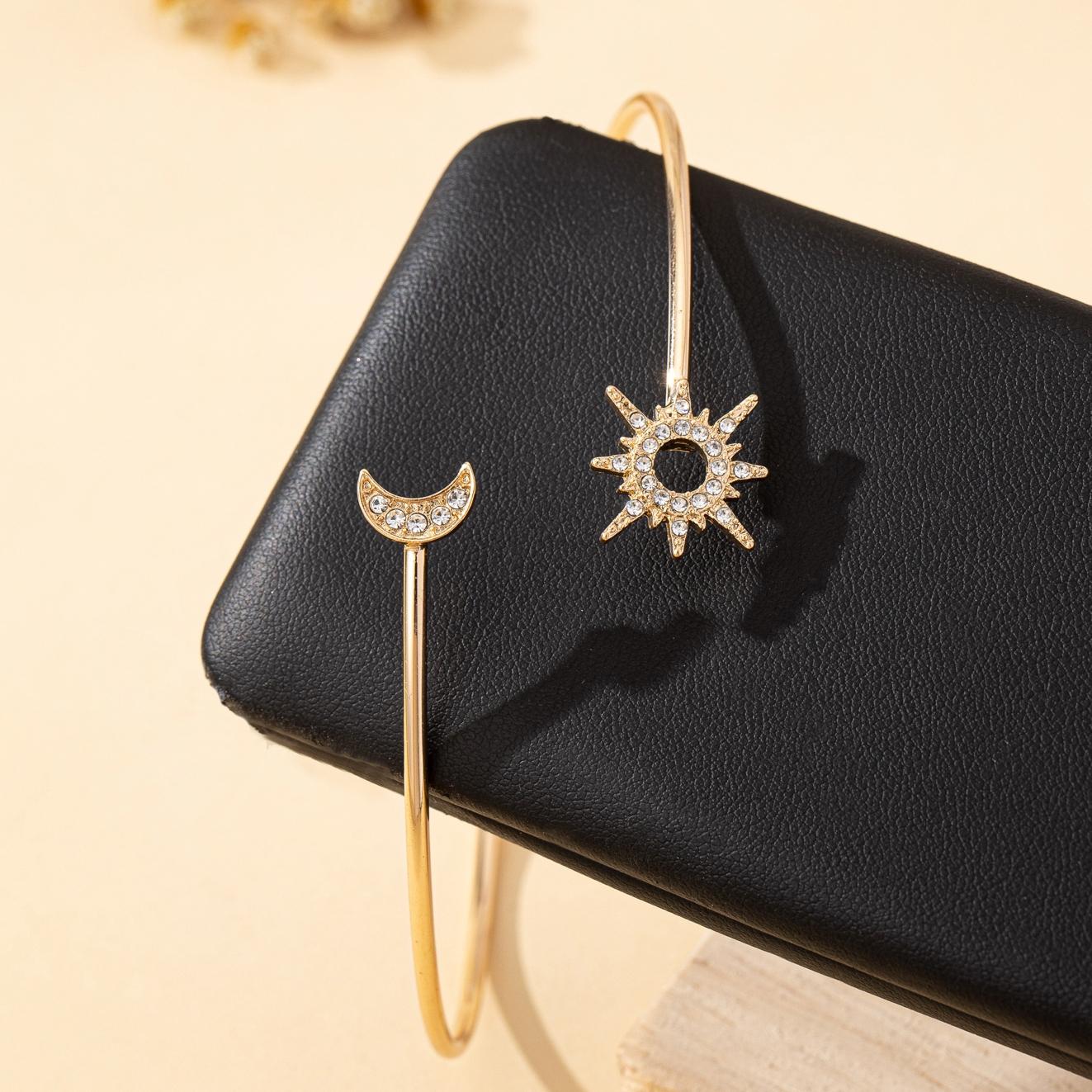 

Women s Arm Bracelet, Simple Star and Moon Arm Bracelet, Suitable for Daily Wear and Banquets during Ramadan золотистый