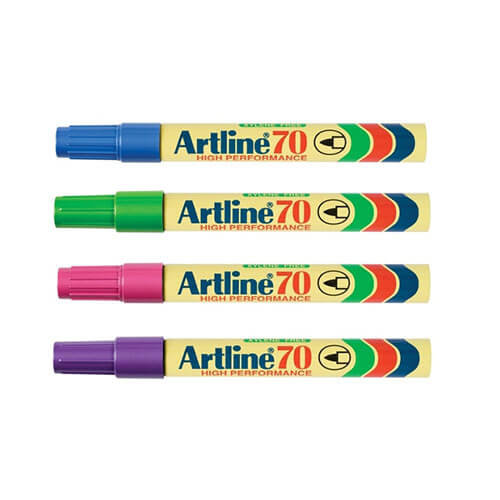 Artline Permanent Marker 1.5mm Bullet (Brights)