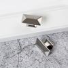 1pc Simple Solid Single-hole Bedside Table Wardrobe Door Handle Square Ling Line Cupboard Door Handle