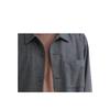 UNIQLO Solid Color Single-Breasted Loose Long Sleeve Shirt Unisex shirts Light-Gray 460691-05