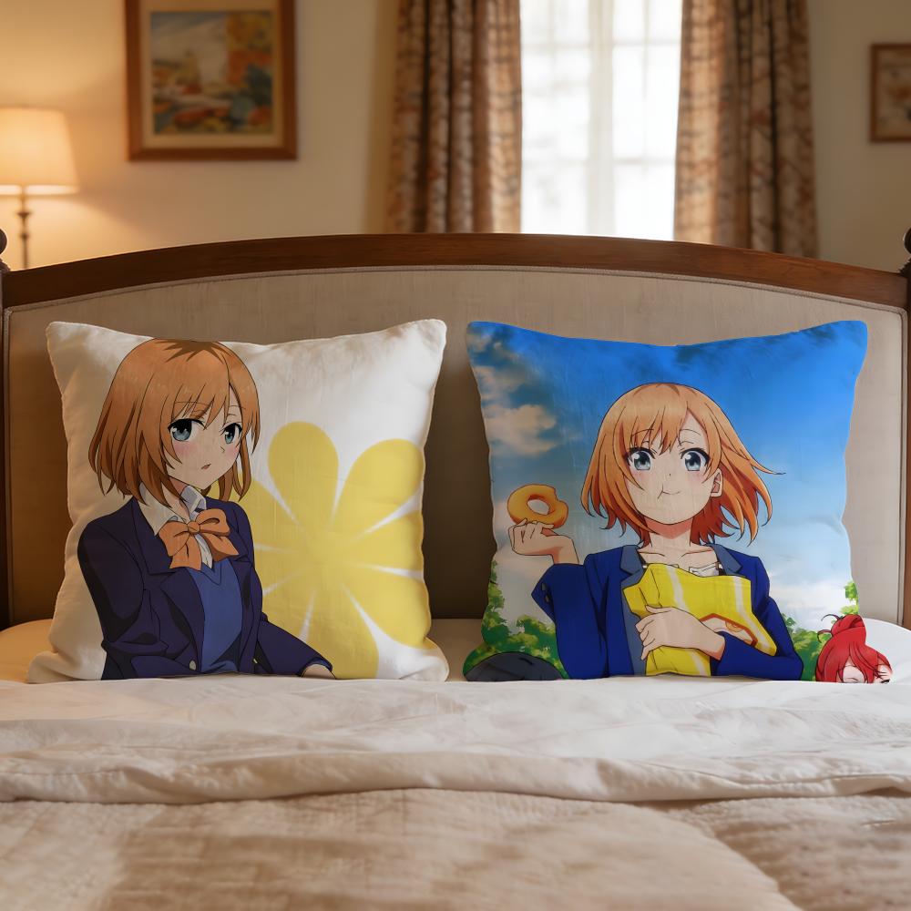 Anime Shirobako Cushion Cover 1Pcs Decorative Covers Soft Cushion Case For Sofa Couch Decor 40X40 45X45 Pillowcases